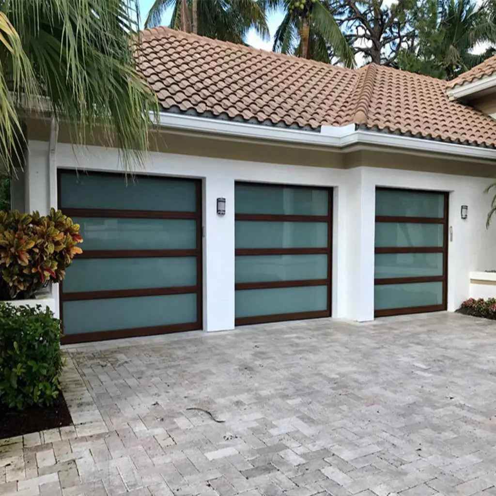 Roll-Up Sliding Aluminum Frame Reflective Glass Garage Door - BOLANG DOOR