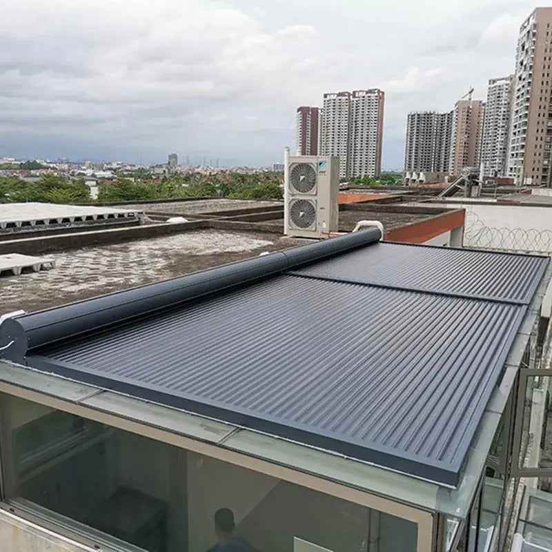 Retractable Aluminum Pergola with Motorized Awning Canopy - BOLANG DOOR