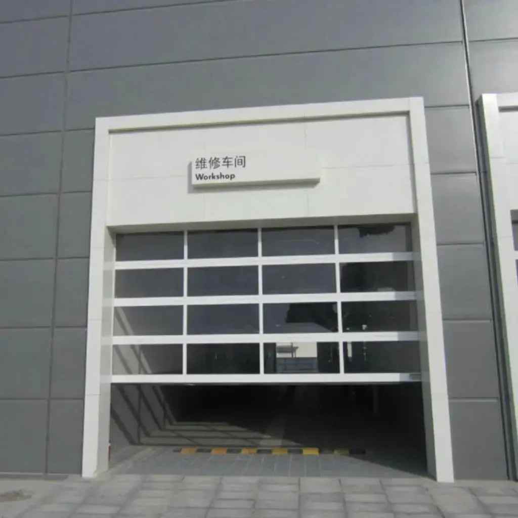 Anti-Theft Tempered Glass Foldable Garage Door for Homes - BOLANG DOOR
