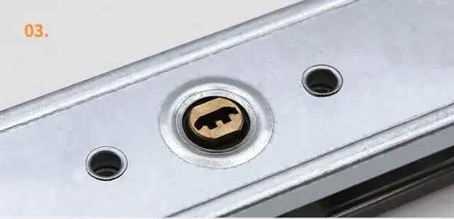 Aluminum Alloy Roller Shutter Lock with Brass Cylinder – Modern Design - BOLANG DOOR