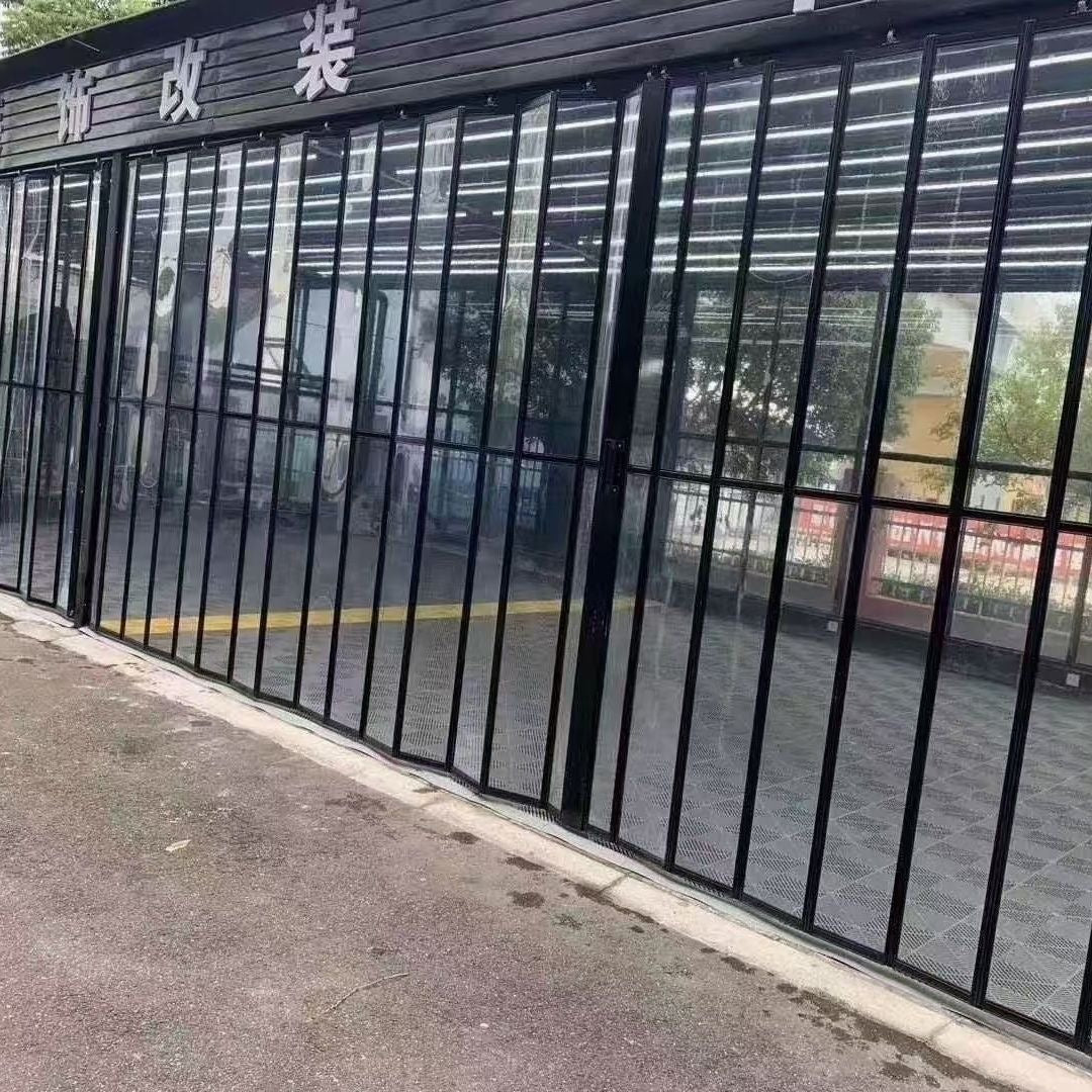 Portes à enroulement transparentes en polycarbonate à vue claire et abordable