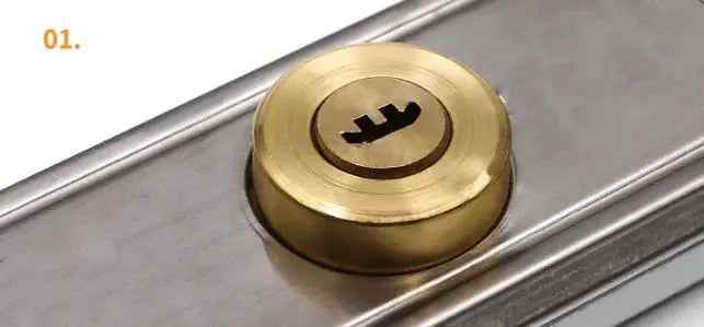 Aluminum Alloy Roller Shutter Lock with Brass Cylinder – Modern Design - BOLANG DOOR