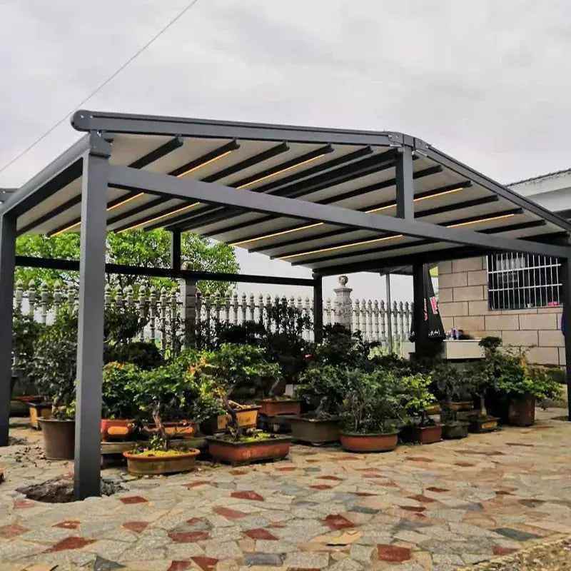 Outdoor Aluminum Alloy Waterproof Canopy for Gardens and Patios - BOLANG DOOR