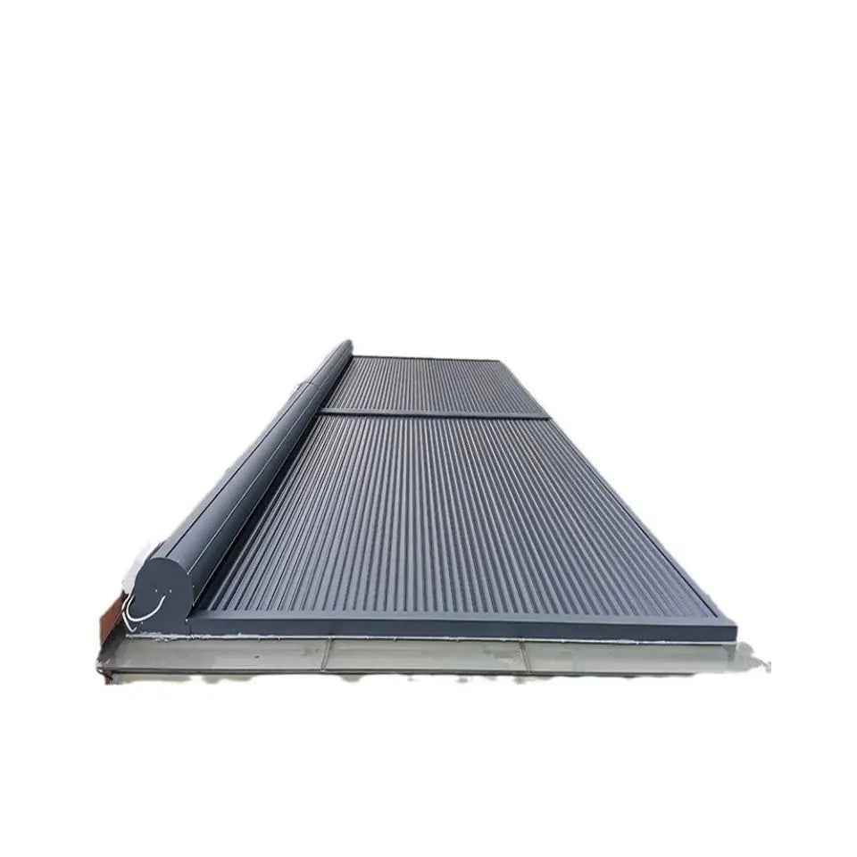 Rainproof Aluminum Patio Canopy with Attached Atrium Pergola - BOLANG DOOR