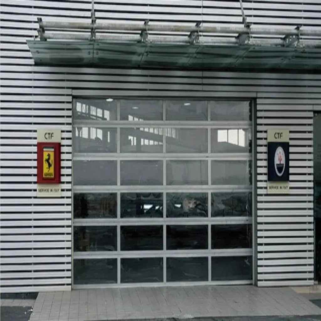 Anti-Theft Tempered Glass Foldable Garage Door for Homes - BOLANG DOOR