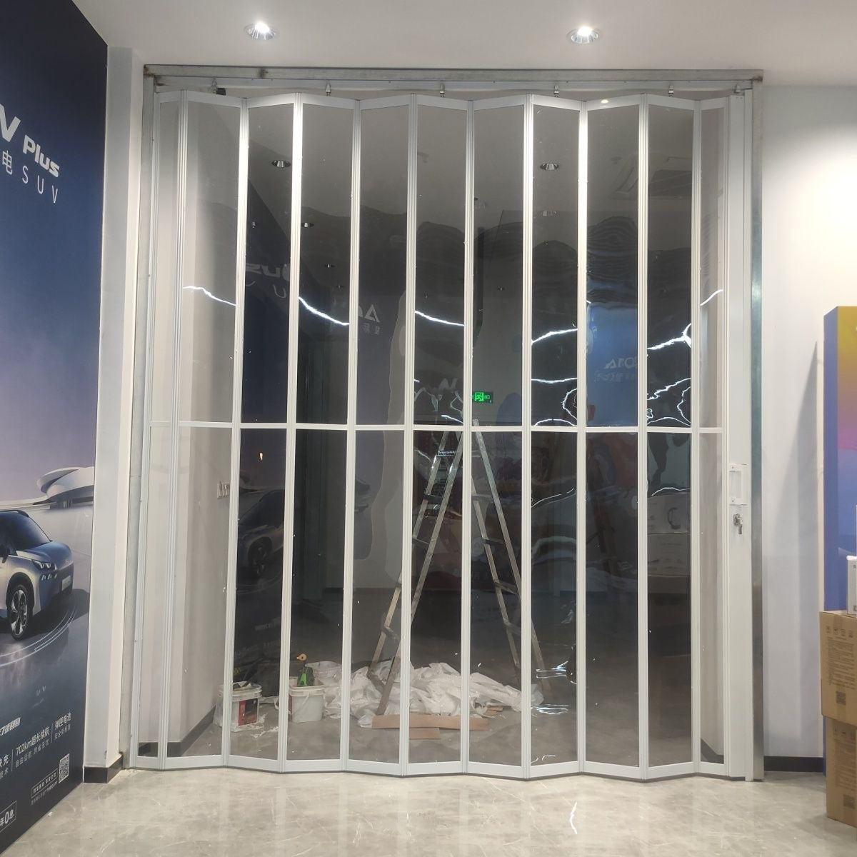 PVC Crystal Rolling Up Shutter Doors for Commercial Spaces - BOLANG DOOR