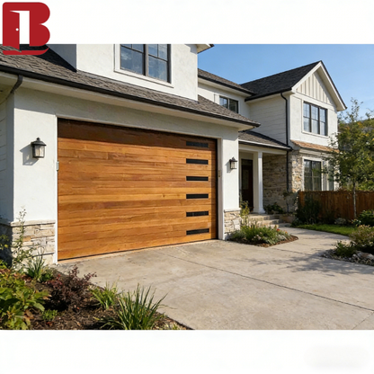 BOLANG Automatic Garage Door Insulated Steel Aluminum Design
