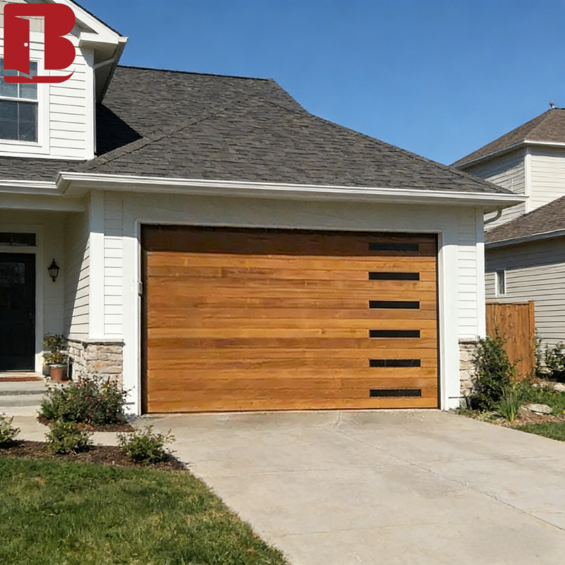 BOLANG Automatic Garage Door Insulated Steel Aluminum Design