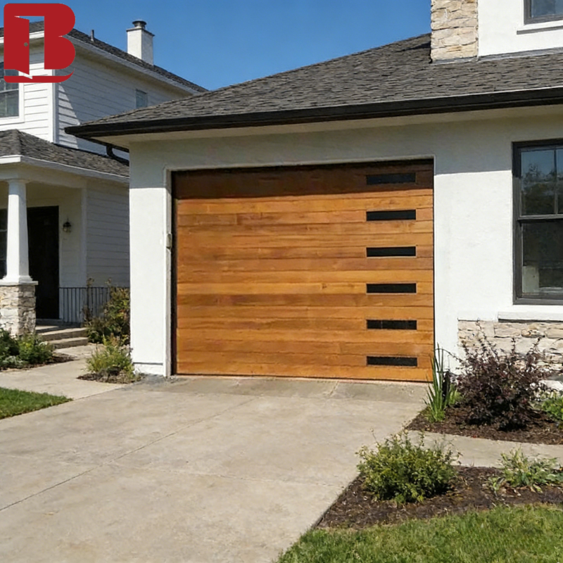 BOLANG Automatic Garage Door Insulated Steel Aluminum Design