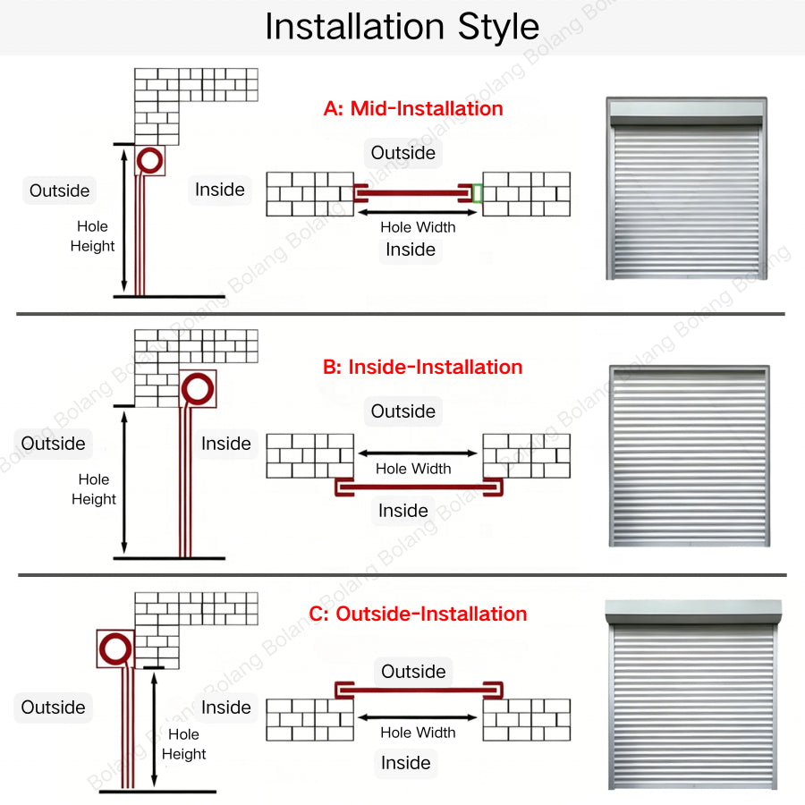 Durable Aluminum Alloy & Galvanized Steel Roll-Up Doors  BOLANG DOOR