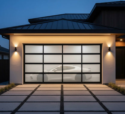 BOLANG Framed Glass Garage Door | Full View Aluminum Automatic - BOLANG DOOR