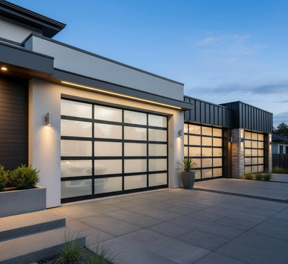 BOLANG Framed Glass Garage Door | Full View Aluminum Automatic - BOLANG DOOR