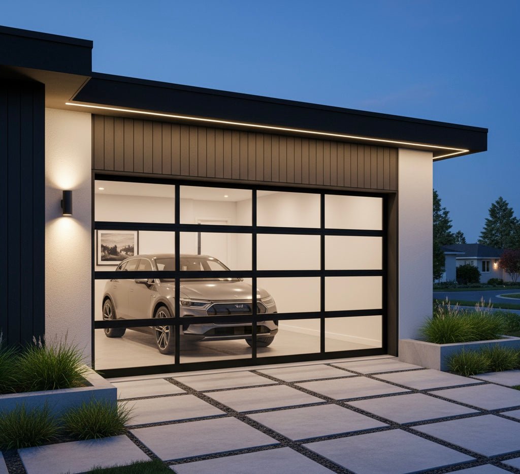 BOLANG Framed Glass Garage Door | Full View Aluminum Automatic - BOLANG DOOR