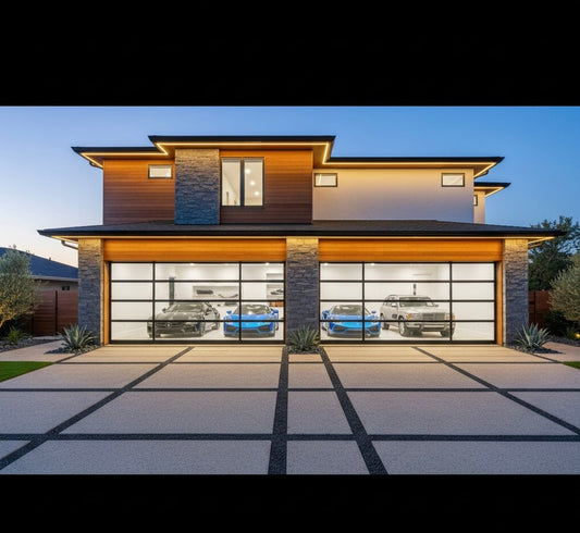 BOLANG Framed Glass Garage Door – Tempered Glass Aluminum System - BOLANG DOOR