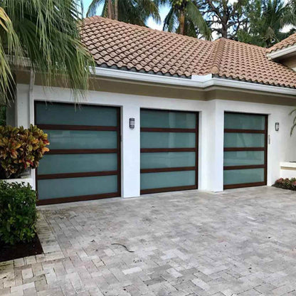 BOLANG Framed Glass Garage Door – Tempered Glass Aluminum System - BOLANG DOOR