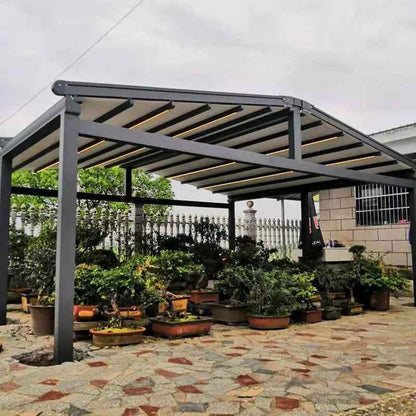 Outdoor Aluminum Alloy Waterproof Canopy for Gardens and Patios - BOLANG DOOR