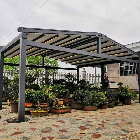 Outdoor Aluminum Alloy Waterproof Canopy for Gardens and Patios - BOLANG DOOR