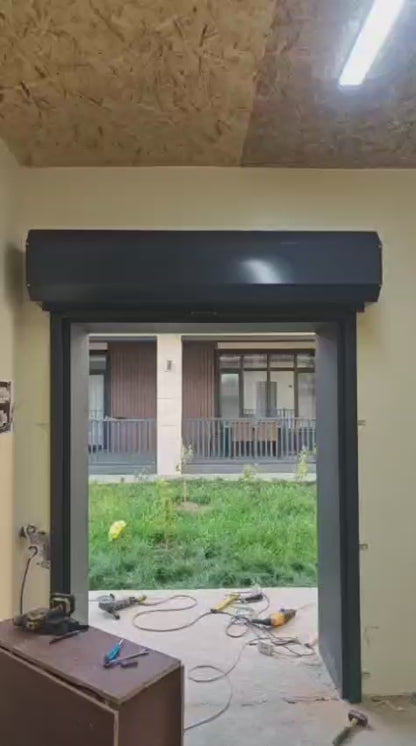 Portes roulantes manuelles en acier à prix d'usine
