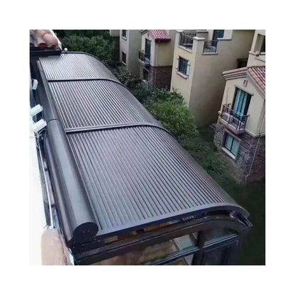 Windproof Motorized Aluminum Pergola with Retractable Awning - BOLANG DOOR